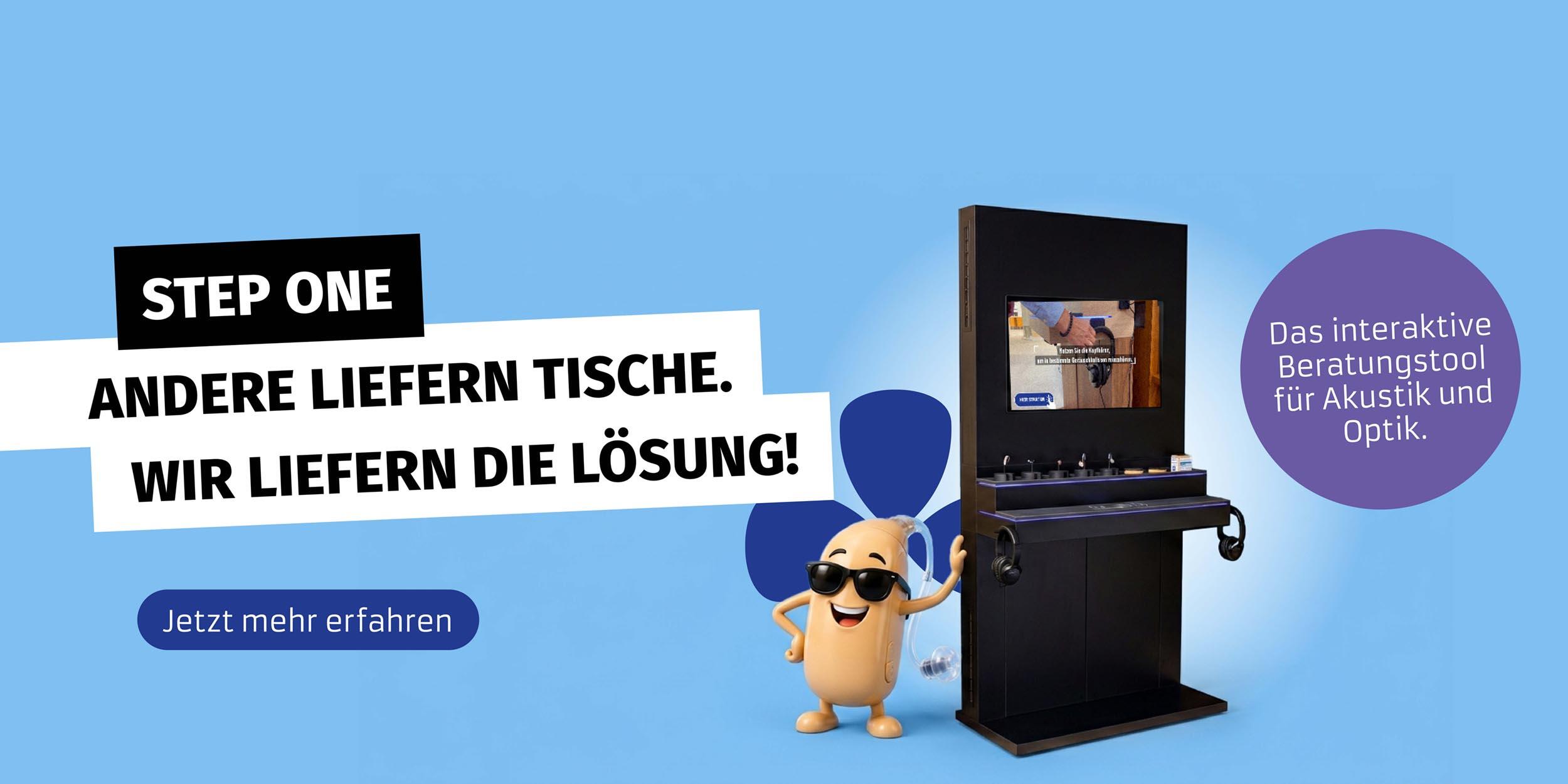 Step One - Andere Liefern Tische, wir liefern Lösungen.
