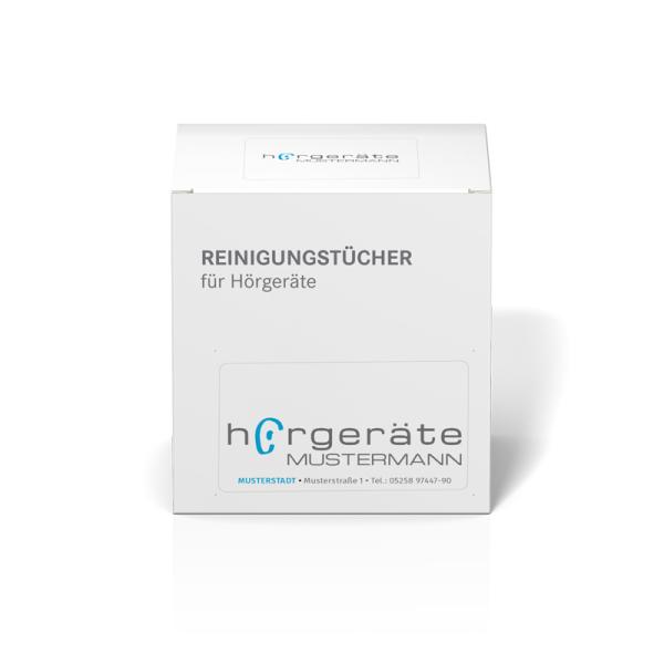 white Label Reinigungstücher-Box (30 Tücher, einzeln verpackt)